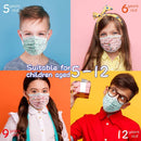 Kids face mask for Girls 50pcs Disposable Child Face Mask Wudida