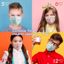Kids face mask for Girls 50pcs Disposable Child Face Mask Wudida