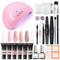 Modelones Poly Nail Gel Kit - 6 Colors with 48W Nail Lamp Slip Solution Rhinestone Glitter All In One Kit for Nail Manicure Beginner Starter Kit DIY at Home Beauty Gift modelones