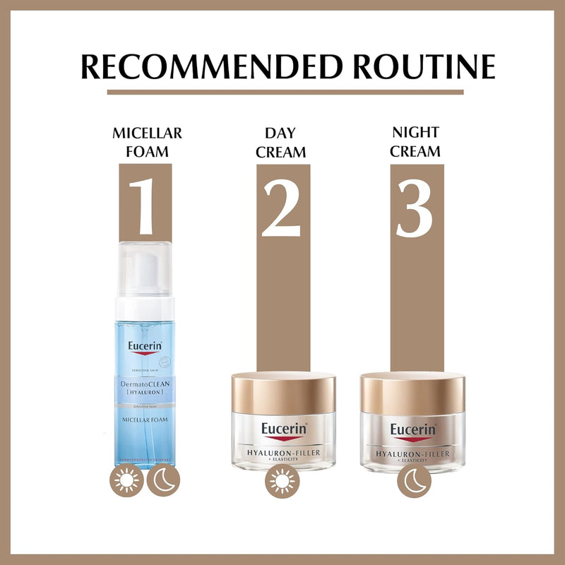 Eucerin Hyaluronic Acid Night Cream 50ml - Anti-Aging Moisturizer for Mature Skin Infinity Warehouse