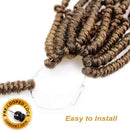6 Packs Bomb Twist Crochet Hair 14 Inch Spring Twist Crochet Braids Pre-looped Mini Passion Twist Braiding Hair Senegalese Spring Twist Nubian Twist Kinky Curly Synthetic Hair Extensions (T27