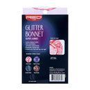 Red By Kiss Glitter Bonnet Premium Quality Sleeping Hair Bonnet Hair Cap, Super Jumbo (Pink Pearl) Red by Kiss