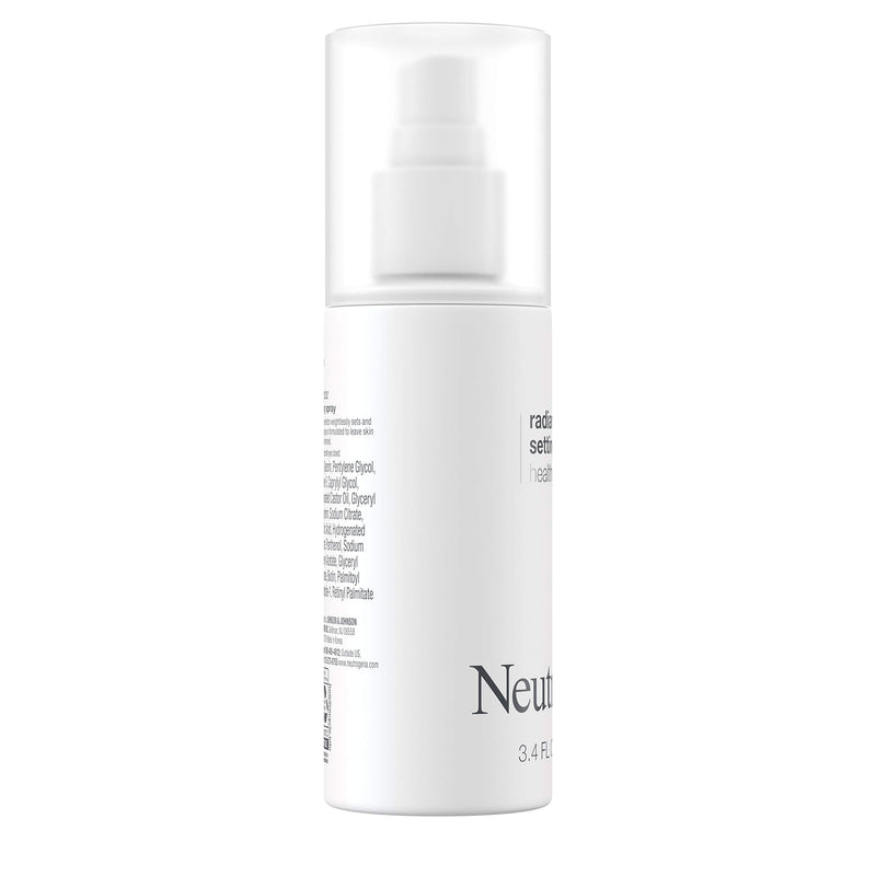 Neutrogena Healthy Skin Radiant Makeup Setting Spray, Long-Lasting, Formulated with Antioxidants & Peptides Weightless Face Setting Mist for Healthy Looking, Glowing Skin, 3.4 fl. oz Neutrogena
