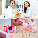 2 Set Acrylic Nail Practice Stand Magnetic Nail Tip Art Display Stand Holder Manicure Tool with Reusable Adhesive Putty Clay for Home Salon Makeup Lenlorry