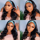 UNice Body Wave Headband Human Hair Wig for Black Women Brazilian Remy Hair Glueless Non Lace Front Wig Wear and Go 150% Density 18inch UNICE Store
