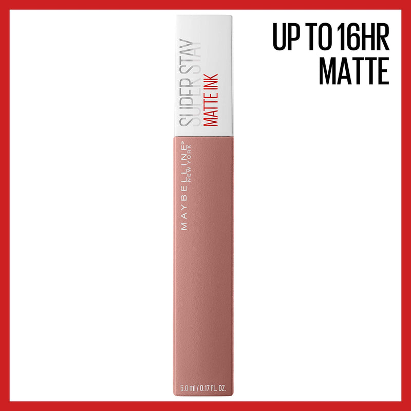 Maybelline New York SuperStay Matte Ink Un-nude Liquid Lipstick, Poet, 0.17 Ounce Maybelline New York