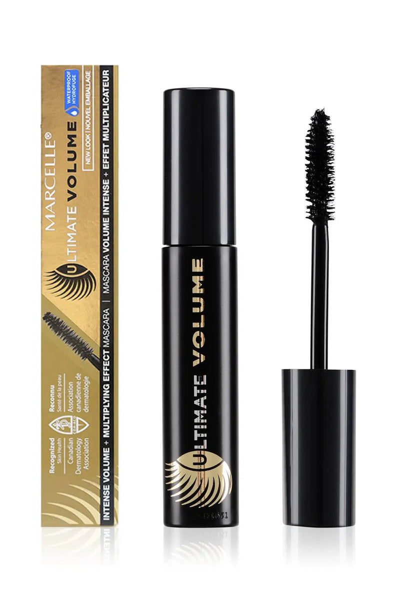 Marcelle Ultimate Volume Waterproof Mascara, Black, Hypoallergenic and Fragrance-Free, 0;33 fl oz MARCELLE