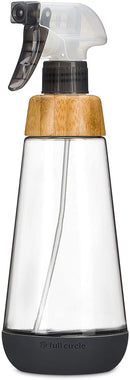 Full Circle Service 16-Ounce Multi-use Refillable Glass Spray Bottle, Gray Full Circle