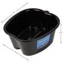 Mantello Foot Soaking Bath Basin - EXTRA LARGE Foot Soaking Tub - Pedicure Foot Soak - Home Foot Spa (Gloss Black) Mantello