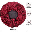 Satin Bonnets,Adjustable Satin Bonnet for women,Double Layer Large Sleeping Cap Visen Store