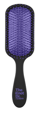 Conair The Knot Doctor Premium Pro Detangling Brush for Wet/Dry Hair with Storage Case, Purple, Black Conair