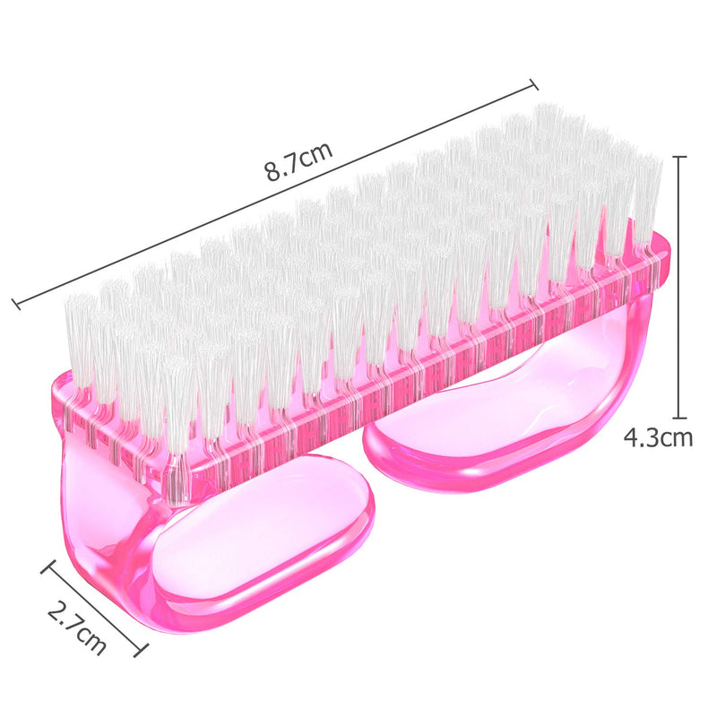 Handle Grip Nail Brush, Larbois Fingernail Scrub Cleaning Brushes for Toes and Nails Cleaner Pedicure Brushes for Men and Women (4 Pack) Larbois