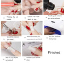 Nail Extension Form Tips Clear 100pcs Poly Gel Acrylic Nails Mold Artificial Dual Forms System UV Gel DIY Polish Manicure Tool 100PCs/Case with Scale Beuniar