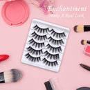 InBrave Fake Eyelashes Dramatic Look, 3D Mink False Lashes 5 Pairs, Faux Mink Eyelashes High Volume, Fluffy Lashes for Women Fake Lashes Resuable Bulk Wholesale InBrave Store