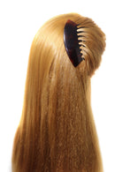 Parcelona French Wide Edge Tortoise Shell Brown Large 4” Celluloid Set of 2 Strong Grip Side Hair Combs for Women and Girls Parcelona Store