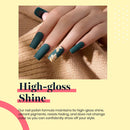 Beetles Blue Green Gel Nail Polish Set - 6 Colors Misty Gray Dark Green Gel Polish Kit Baby Blue Nail Gel Polish Soak Off UV LED Gel Nail Kit Vanish Manicure DIY Home Chrismas Gifts Box beetles Gel Polish Store