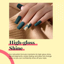 Beetles Blue Green Gel Nail Polish Set - 6 Colors Misty Gray Dark Green Gel Polish Kit Baby Blue Nail Gel Polish Soak Off LED Nail Lamp Gel Nail Kit DIY Home St. Patrick's Day Manicure Gifts Box beetles Gel Polish