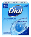 Dial Antibacterial Deodorant Soap, Spring Water, 4 Ounce, 3 Bars Dial