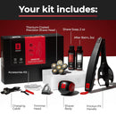 Bakscape Men's Back Shaver Classic Kit 2.0, Electric Body & Back Shaver for Men with Friction Fit Handle & Titanium-Coated Shave Head- Includes 2 Shave Heads, Handle, Shave Soap & After Balm. Infinity Warehouse