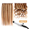 5 Pieces 12 Remy Clip in Hair Extensions Human Hair Light Brown Mixed Blonde Highlights - Beauty Silky Straight Short Thick Real Hair Extensions for Women Fashion (12 inches, 6/613, 60 grams) Amygirl