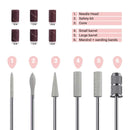 MelodySusie Professional Rechargeable 30000 rpm Nail Drill, Portable Electric E File Scamander, Acrylic Gel Grinder Tools with 6 Bits and Sanding Bands for Manicure Pedicure Shape Carve Polish (Black) MelodySusie