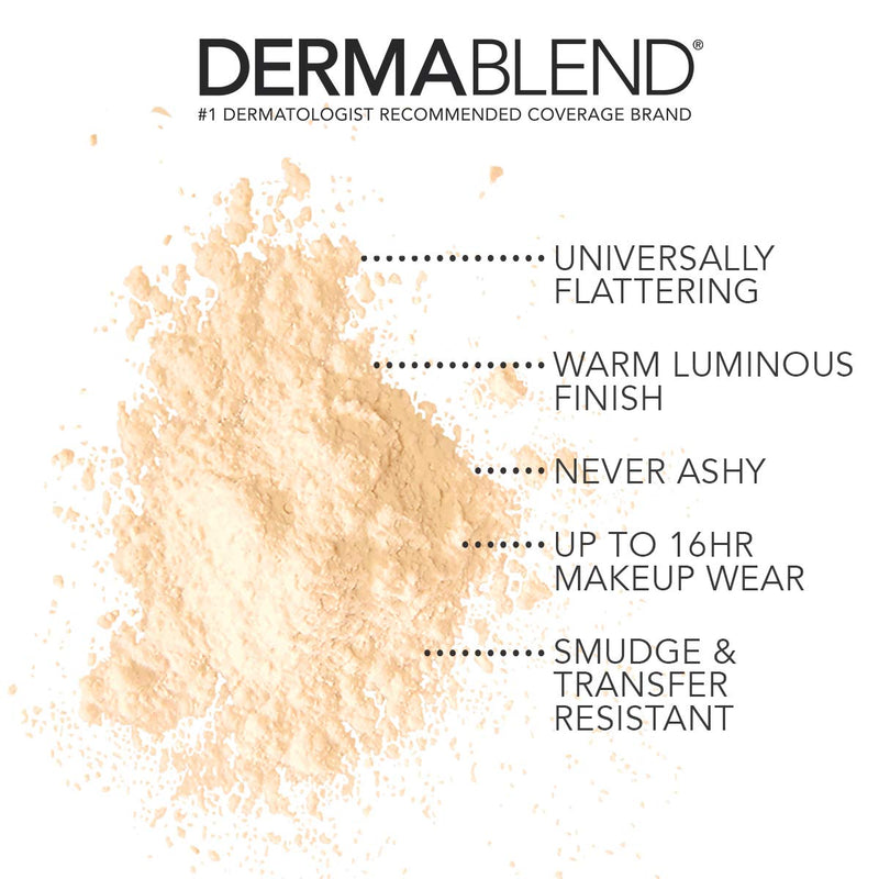 Dermablend Illuminating Banana Powder, Loose Setting Powder Makeup for Brightening and a Long-Lasting Luminous Finish, up to 16hr Wear, 0.63 oz Dermablend