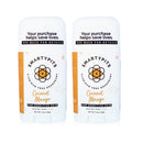 SmartyPits – 2 Pack Natural/Aluminum-Free Deodorant for Sensitive Skin (baking soda free) Paraben Free, Phthalate Free, PROPYLENE GLYCOL FREE, Not Tested on Animals | 2.9oz (Coconut Mango) SmartyPits