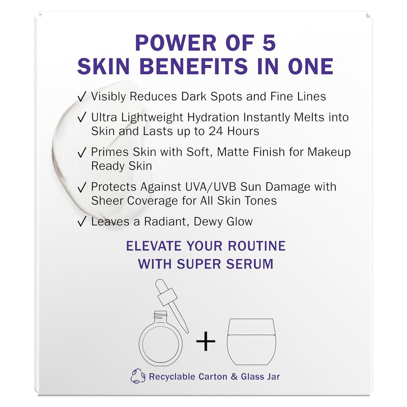 Olay Super Cream with Sunscreen SPF 30, 1.7 oz, Ultra Lightweight Face Moisturizer - Vitamin C & E, Hyaluronic Acid, Niacinamide, Collagen Peptide - Hydrate, Smooth, Brighten, Firm, and Protect - Infinity Warehouse