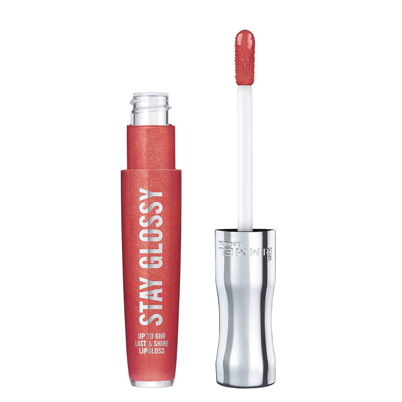 Rimmel Stay Glossy 6HR Lip Gloss, All Day Seduction, 0.18 Fl Oz (Pack of 2) Rimmel