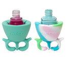 tweexy - 2 pack - Spa Green and Unicorn Wearable Nail Polish Holders tweexy