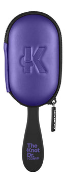 Conair The Knot Doctor Premium Pro Detangling Brush for Wet/Dry Hair with Storage Case, Purple, Black Conair