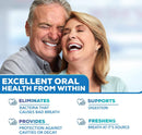 Dental Probiotic for Bad Breath Support, Oral Health Maintenance & Fresh Breath aid - 11 Probiotic Strains, Digestive Enzymes - Powerful Probiotic Blend - Includes Tongue Scraper - 2 Month Supply Restoriden