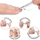 Ejiubas Cuticle Pusher Cuticle Nipper Stainless Steel Cuticle Trimmer Cuticle Remover Tool Set for Fingernails and Toenails Pedicure Manicure Tools Silver Ejiubas
