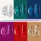 MILD EAST Gel Nail Polish Kit, 6 Colors Glitter Nail Polish Pink Green Blue Red Gold Silver Gel Nail Polish Set UV Gel Nail Polish with Acrylic Powder, Glossy/Matte Nail Polish Gift Set for Women MILD EAST