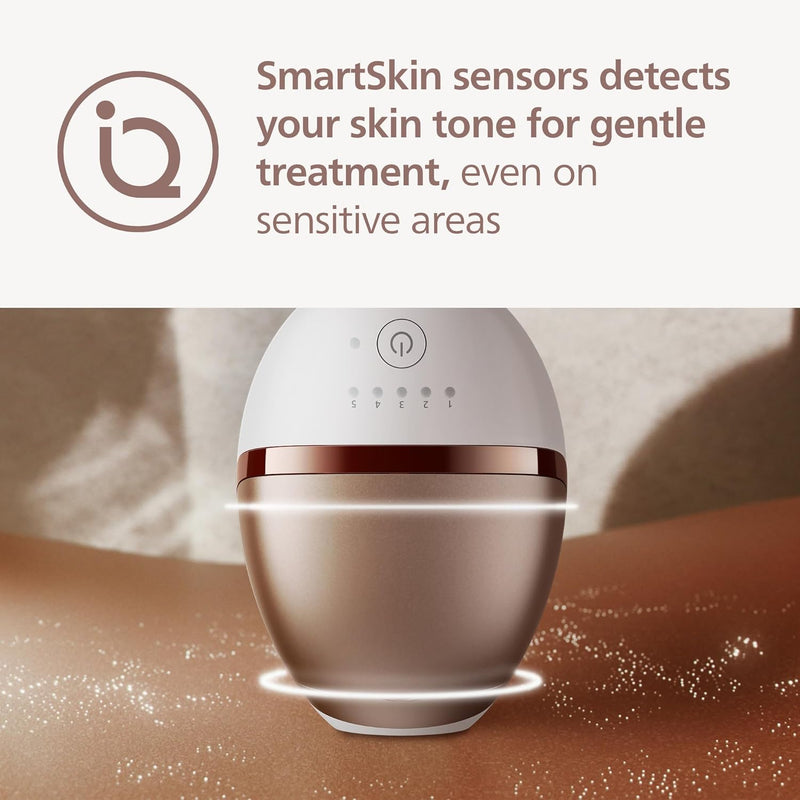 Philips Lumea 9000 Series IPL Hair Removal Device - Alternative to Laser Hair Removal, SenseIQ Technology and Lumea App, 4 Attachments for Body, Face, Bikini & Underarms, for Women & Men, BRI984/03 Infinity Warehouse