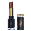 REVLON Super Lustrous Glass Shine Lipstick, Flawless Moisturizing Lip Color with Aloe, Hyaluronic Acid and Rose Quartz, Chocolate Luster (010), 0.15 oz REVLON