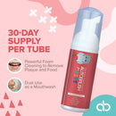 AutoBrush Kids Fluoride Free Foaming Toothpaste Strawberry Flavor, Foam Toothpaste for Electric or U-Shaped Toothbrush, SLS-Free, Travel Friendly (3 Pack) AutoBrush