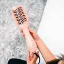 FairyBrave Blow Dryer Brush - Hot Air Brush Hair Dryer, Salon Quality One Step Hair Blowout Volumizer with Hair Clips and Teasing Comb for Medium to Thick Hair, Pink FairyBrave