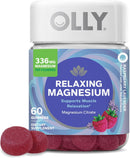 OLLY Relaxing Magnesium Gummies, Supports Muscle Relaxation*, Magnesium Citrate, Raspberry Lavender Flavor, 15 Day Supply - 60 Count Infinity Warehouse
