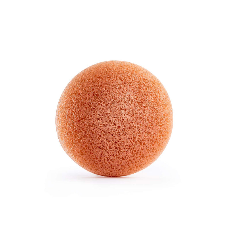 Honest Beauty Gentle Konjac Sponge with Pink Kaolin Clay |Soft Exfoliating Facial Sponge |Buff & Soften Skin | 1 count Honest Beauty