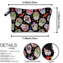 Cosmetic Bag MRSP Makeup bags for women,Small makeup pouch Travel bags for toiletries waterproof Dead Sugar Skull (particular 51711) MRSP