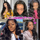 Lace Front Human Hair Wigs for Women Pre Plucked Hairline 220% Denisty Brazilian Body Wave Lace Front Wigs with Baby Hair Natural Color … … (24inch, 220% Denisty) Wingirl Store