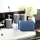 Gonex Small Makeup Bag for Purse, Water-Resistant PU Vegan Leather Travel Cosmetic Pouch with Christmas Gift Box, Portable Toiletry Bag for Women Girls Daily Storage Organizer Royal Blue Gonex