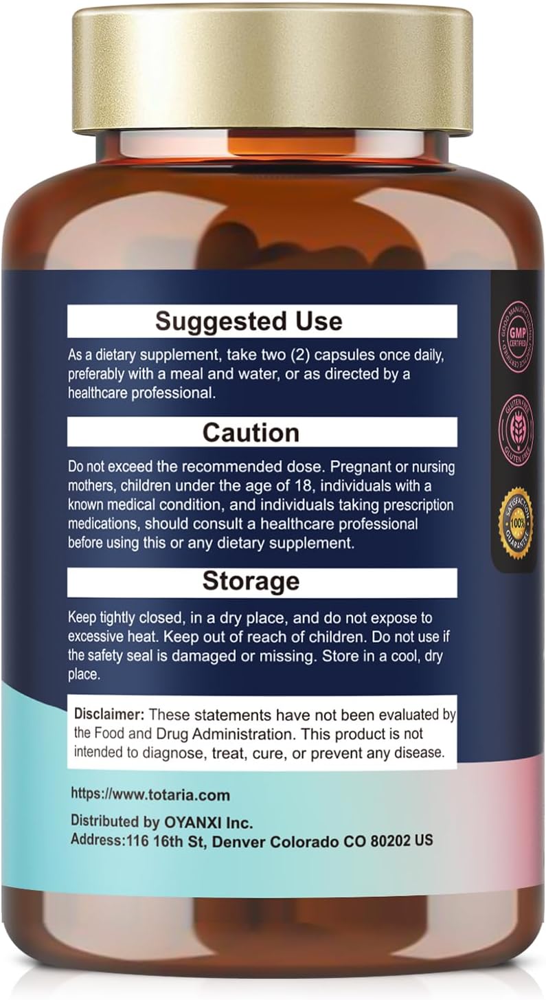Vaginal Probiotics for Vaginal Moisturizer, pH, Odor, Flora, Hormones, Comfort, Mood & Relaxation, 30-in-1 Vaginal Moisture Plus with Slippery Elm Bark, Hyaluronic Acid, Fenugreek for Women - 120 Caps Infinity Warehouse