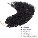 Dorsanee Passion Twist Hair Water Wave Crochet Braids for Passion Twist Crochet Hair Passion Twist Braiding Hair Hair Extensions (6Packs, 12Inch, 1