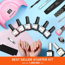 Modelones Gel Nail Polish Kit with U V Light 48W LED Nail Lamp Pastel Summer Gel Nail Kit Soak Off Gel Polish with Top and Base Coat French Manicure for Starters DIY Home Gifts for Women modelones