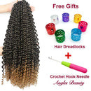 8 Packs Passion Twist Hair 24 Inch Passion Twist Crochet Hair For Black Women Water Wave Crochet Braiding Hair Extensions (1B/27) Angels Beauty Store