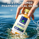 DMSO 99.9% Pharma Grade, Pure Liquid Dimethyl Sulfoxide 8 fl.oz in Glass Bottle, Non-Diluted, Low Odor Infinity Warehouse