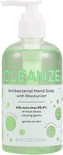Cleanze Antibacterial Liquid Hand Soap | 8 oz Clean Serene Lavender Scented Liquid Hand Soap | Gentle Liquid Antibacterial Hand Soap Eliminates More Than 99.9% Illness Causing Germs & Bacteria Cleanze