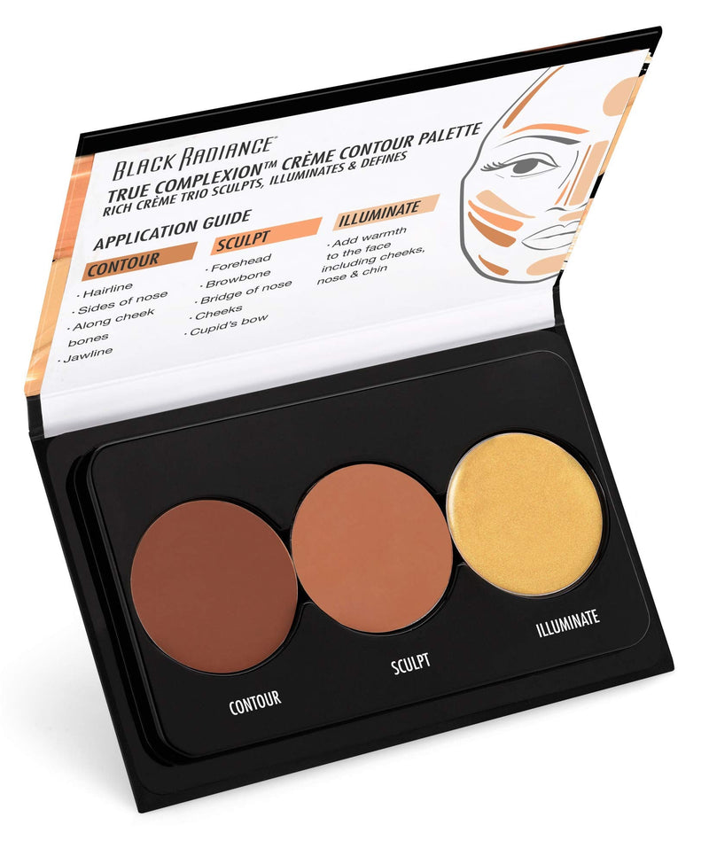 Black Radiance True Complexion Creme Contour Palette, Light to Medium, 7.5 Gram Black Radiance